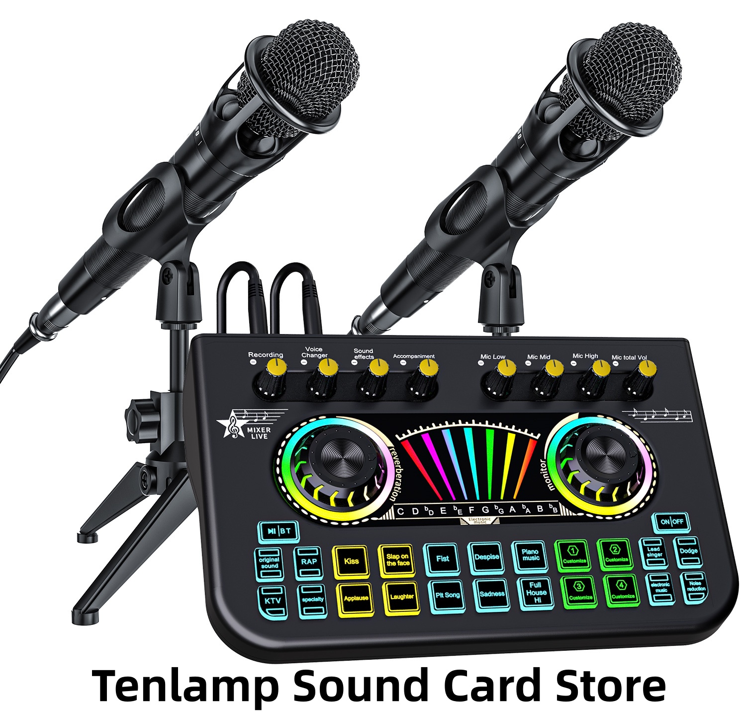 Pc Gaming Fullset - Tenlamp Sound Board to Play Music