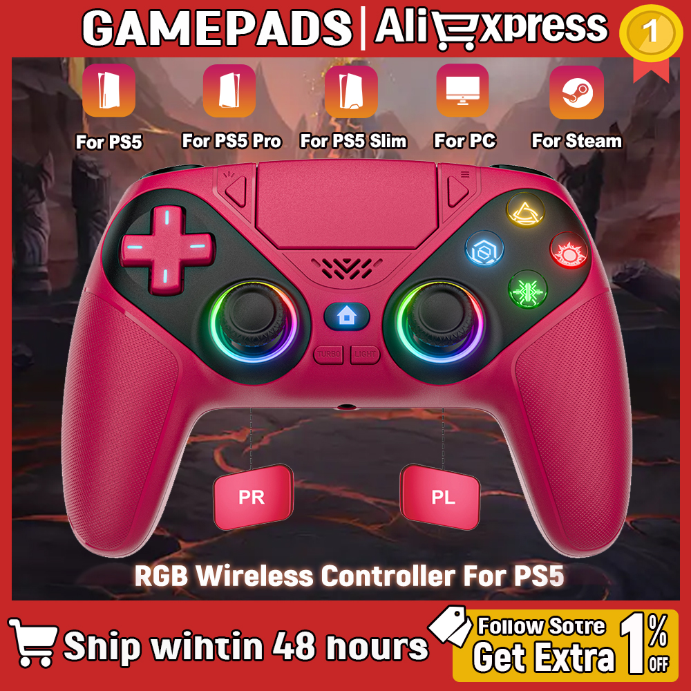 Pc Gaming Ps5 - RGB Wireless Gaming For Ps5 Controller
