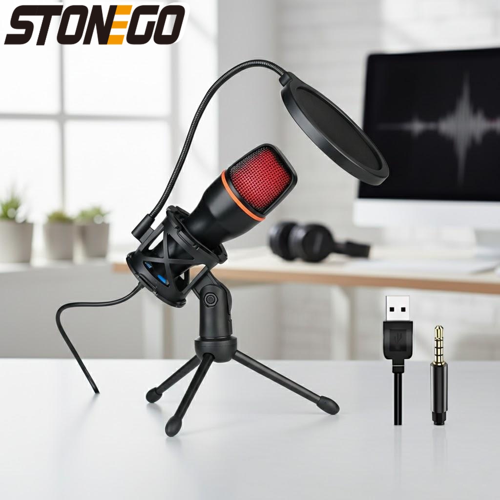 Pc Gaming Youtuber - Professional USB Condenser Microphone Kit with