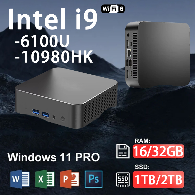 Pc Gaming I9 - Mini PC Windows 11 Intel Core