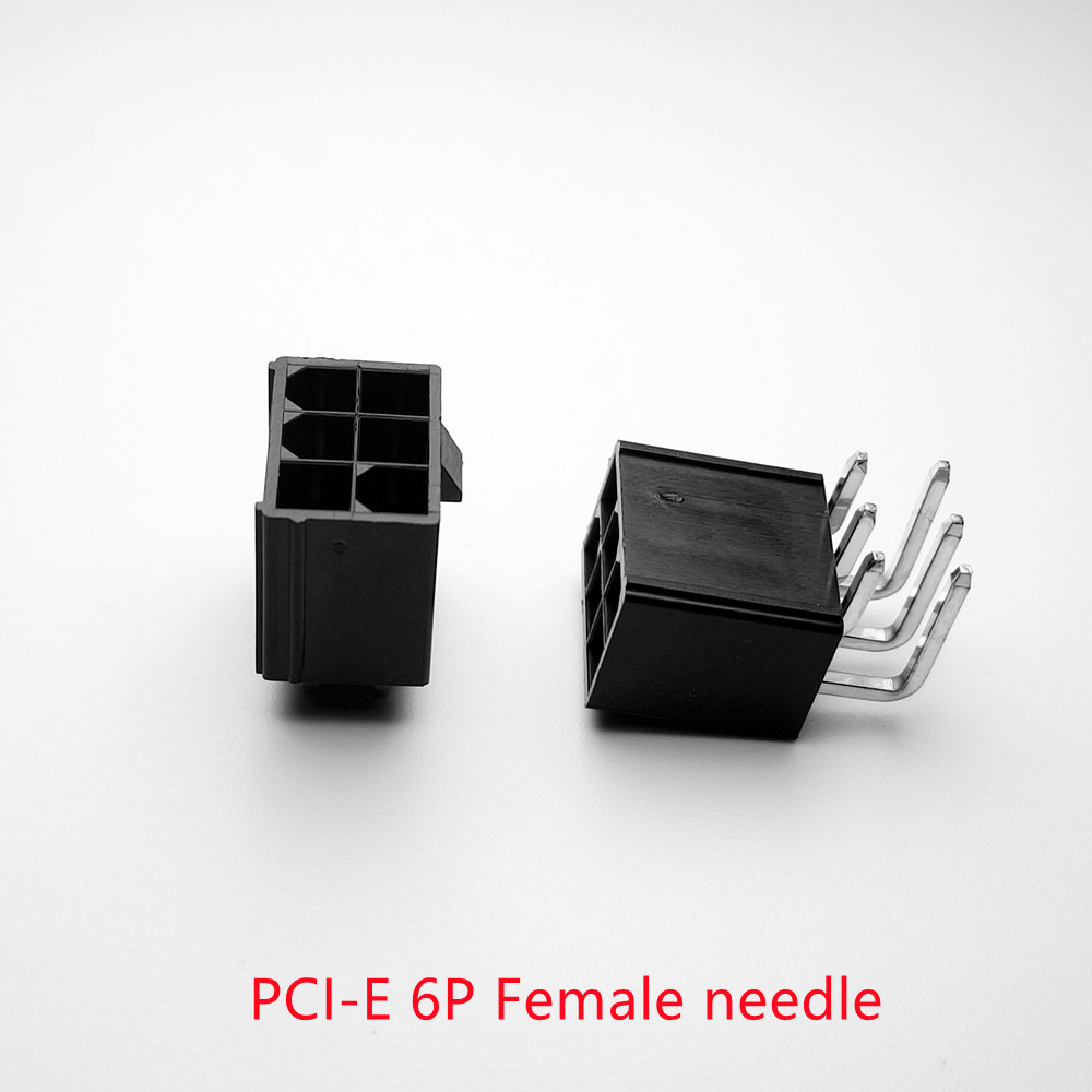 Atx Power Supply - 30PCS/1LOT 4.2mm black 6P female socket