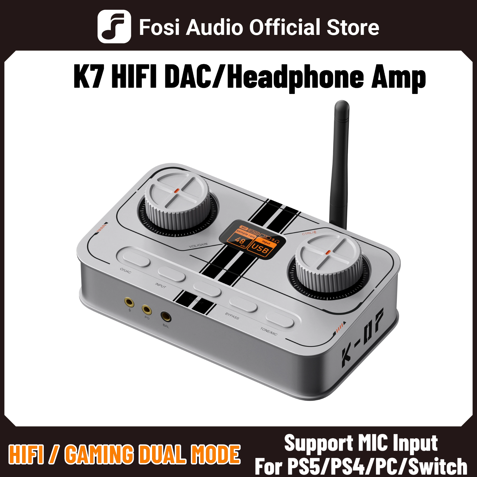 Pc Gaming Ps5 - Fosi Audio K7 White Gaming Headphone