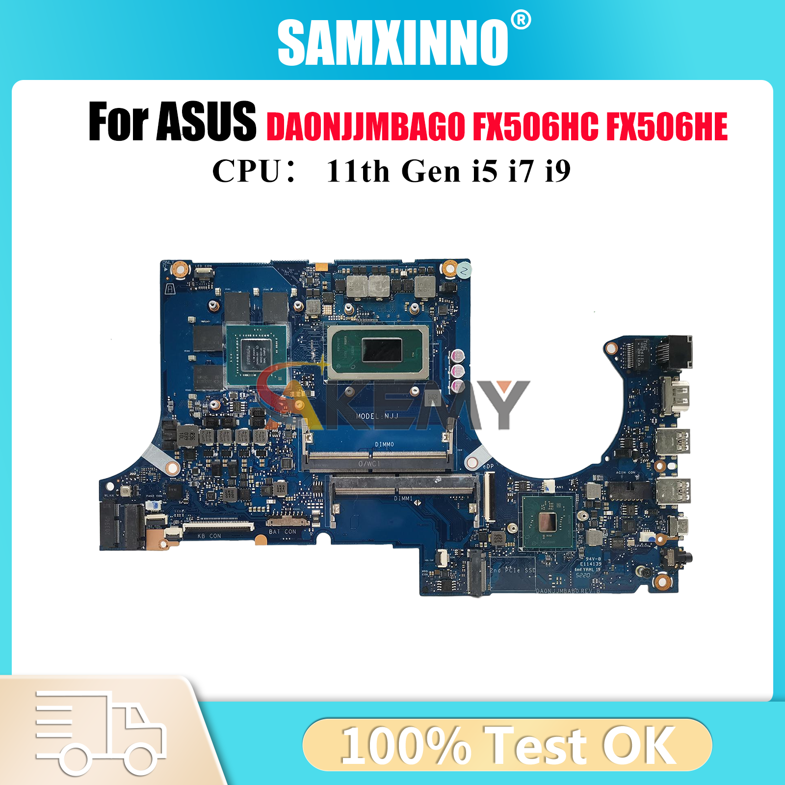 Pc Gaming I9 - DA0NJJMBAG0 Laptop Motherboard For ASUS TUF