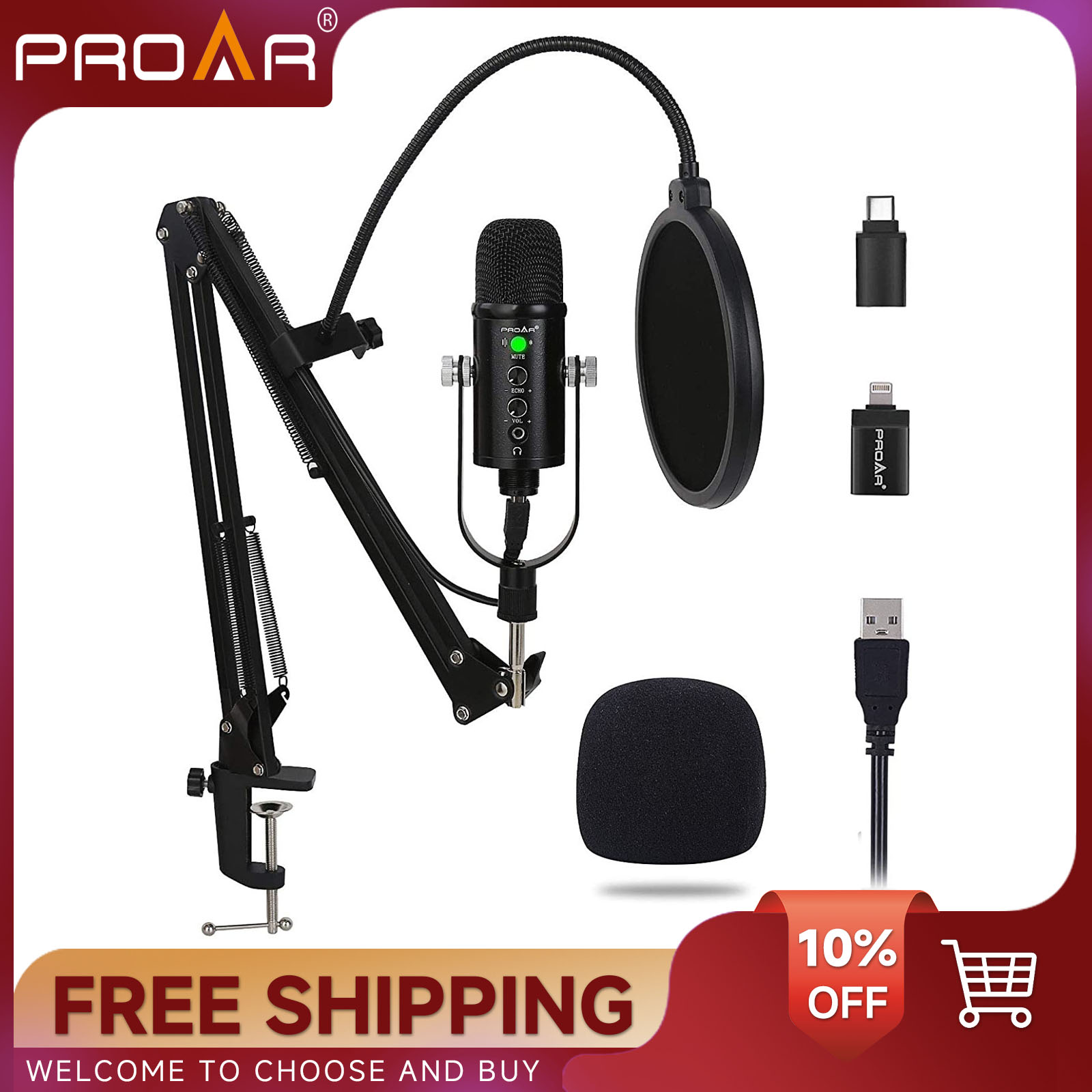 BM86 USB Condenser Microphone  – Pc Gaming Youtuber Bewertung und Preis