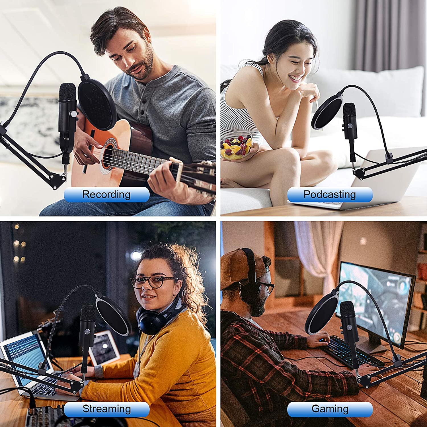 BM86 USB Condenser Microphone  – Pc Gaming Youtuber Bewertung und Preis