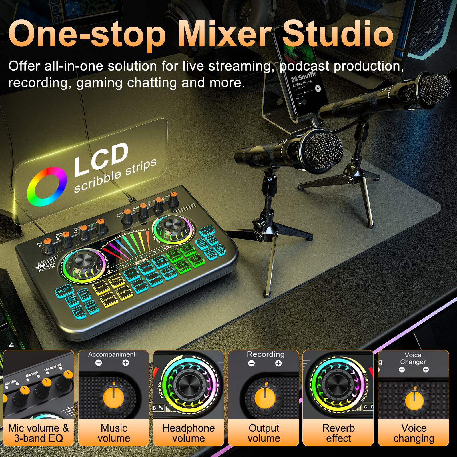 Tenlamp Sound Board to Play Mu – Pc Gaming Fullset Bewertung und Preis