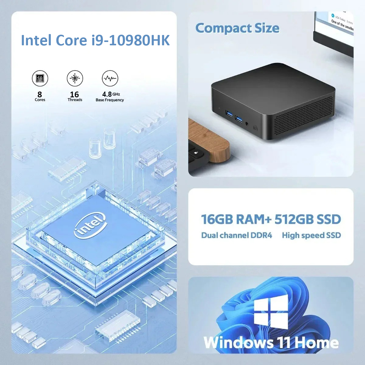 NEW MINI PC Computer Intel Cor – Pc Gaming I9 Bewertung und Preis