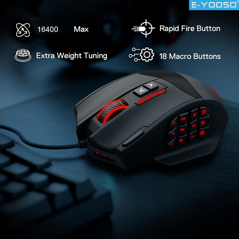E-YOOSO RGB Wired Gaming Mouse – Mouse Bungee Holder Bewertung und Preis