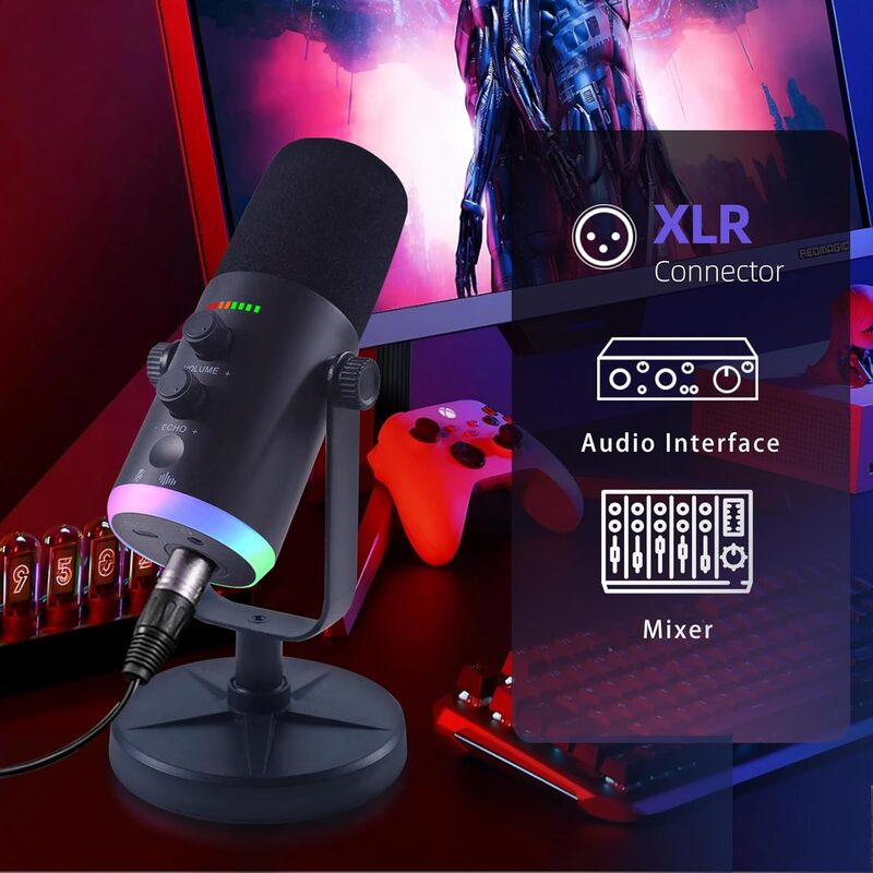 USB/XLR Dual-Mode Dynamic Gami – Pc Gaming Ps5 Bewertung und Preis