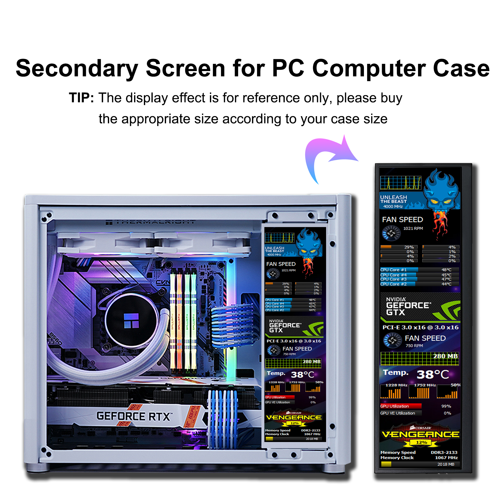 Wisecoco 12.6 Inch Capacitive  – Pc Gaming Ultrawide Monitor Bewertung und Preis