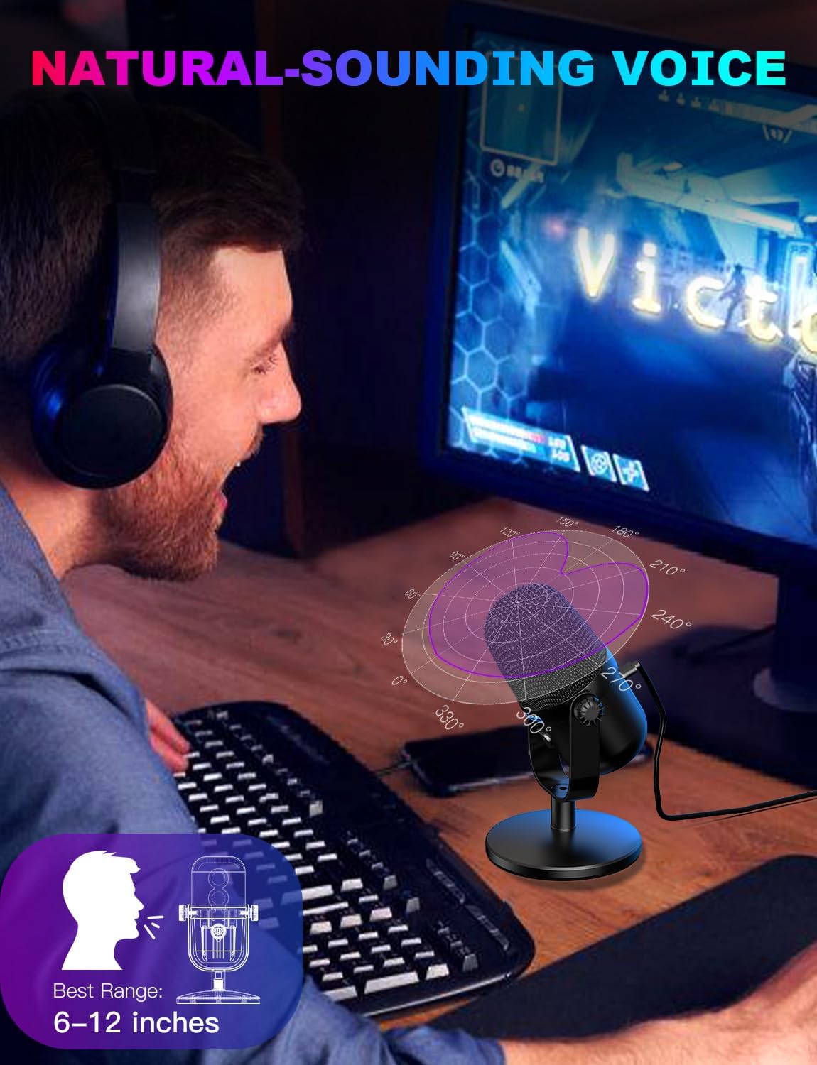 Gaming Microphone with Noise C – Pc Gaming Youtuber Bewertung und Preis