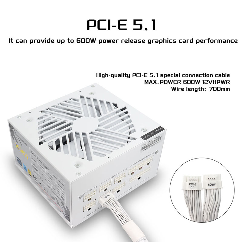 White 750w 850w 1000W 1200W Wa – Atx Power Supply Bewertung und Preis