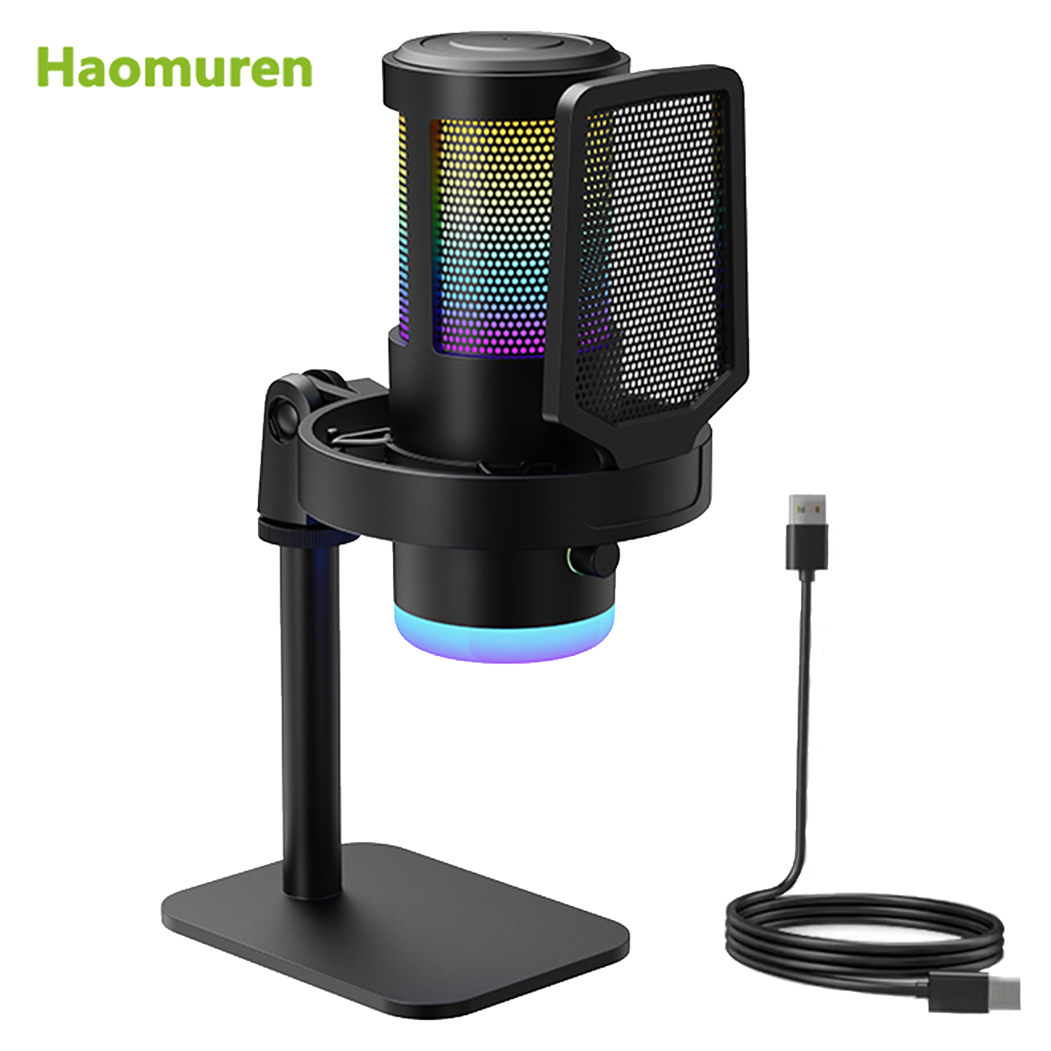 Haomuren RGB USB Condenser Mic – Pc Gaming Youtuber Bewertung und Preis