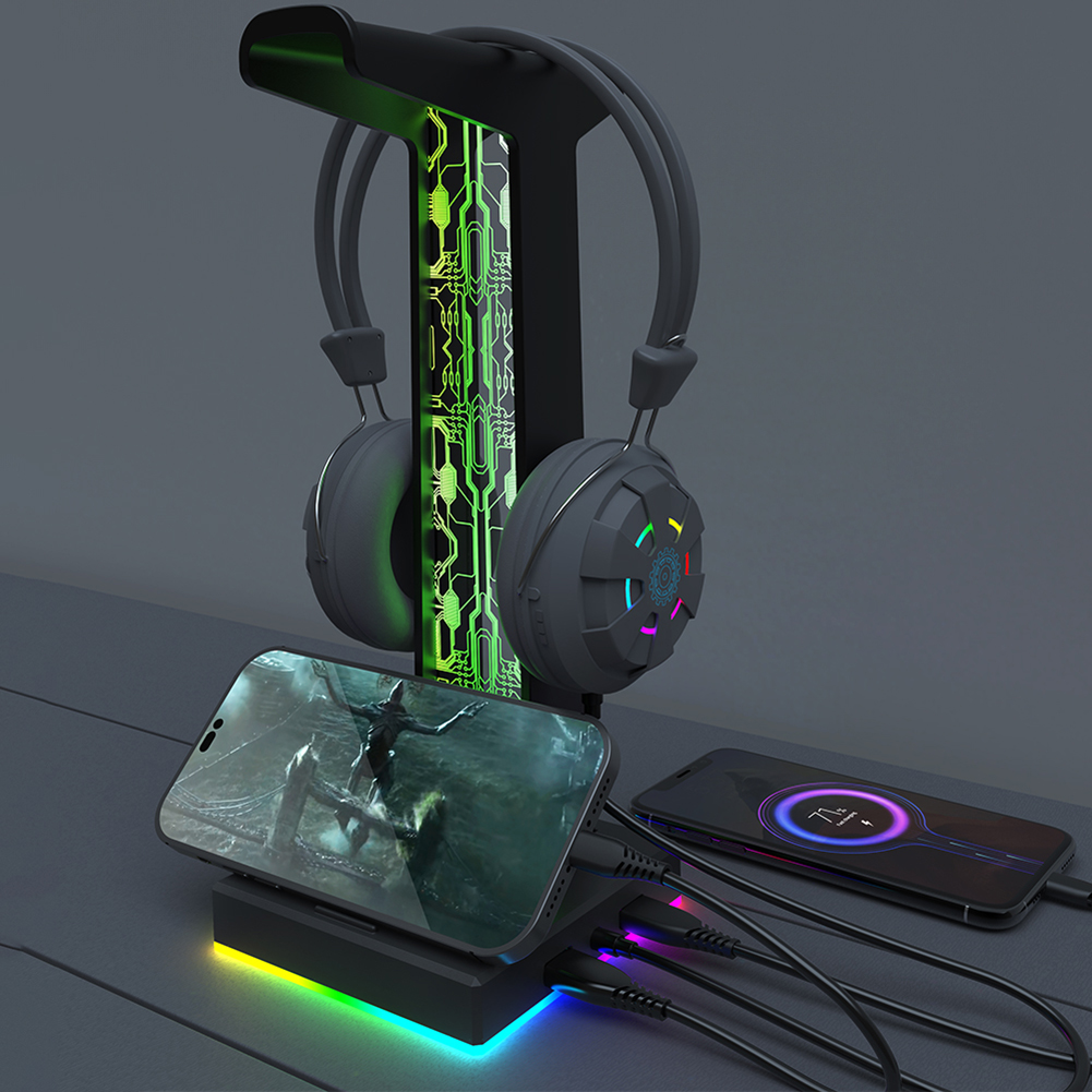RGB Gaming Headphone Stand Dua – Pc Gaming Used Bewertung und Preis